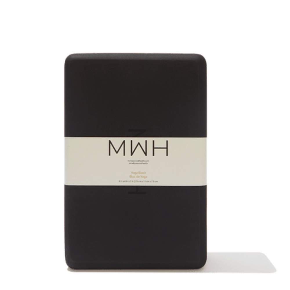 NWT Melissa Wood Health - Black Yoga Block (1 Count)